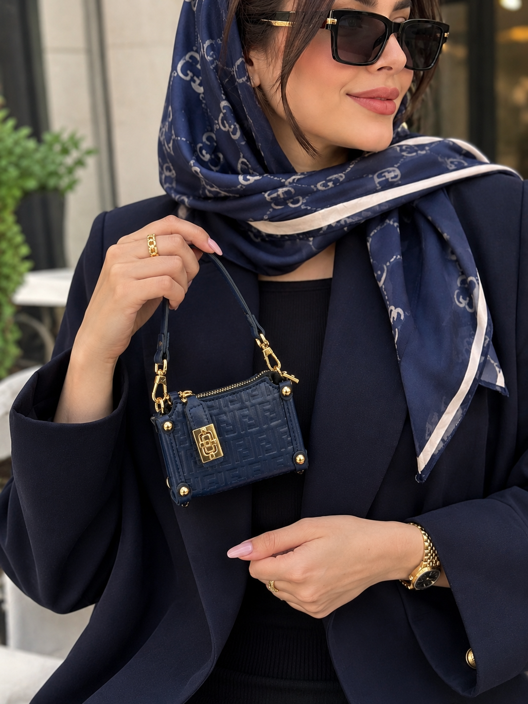 مینی بگ چرم فندی